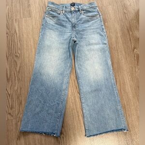 JCrew Light Wash Wide-Leg Jeans